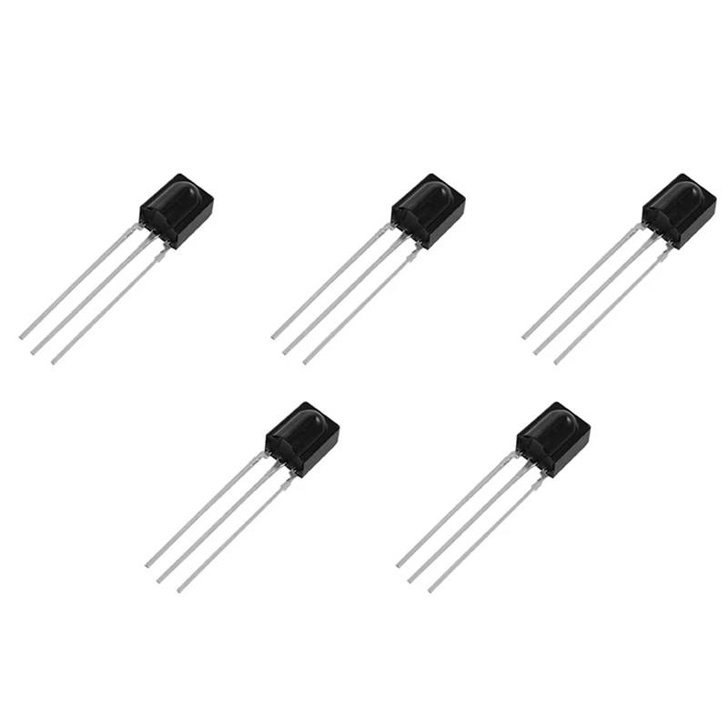 50 Pcs Reception Distance 15M Infrared VS838 IR Receiver Modules Black