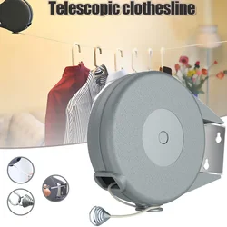 12M Retractable Clothesline Adjustable Telescopic Invisible Clothes Drying Rack Clothes Line Laundry Storage Supplies For Home