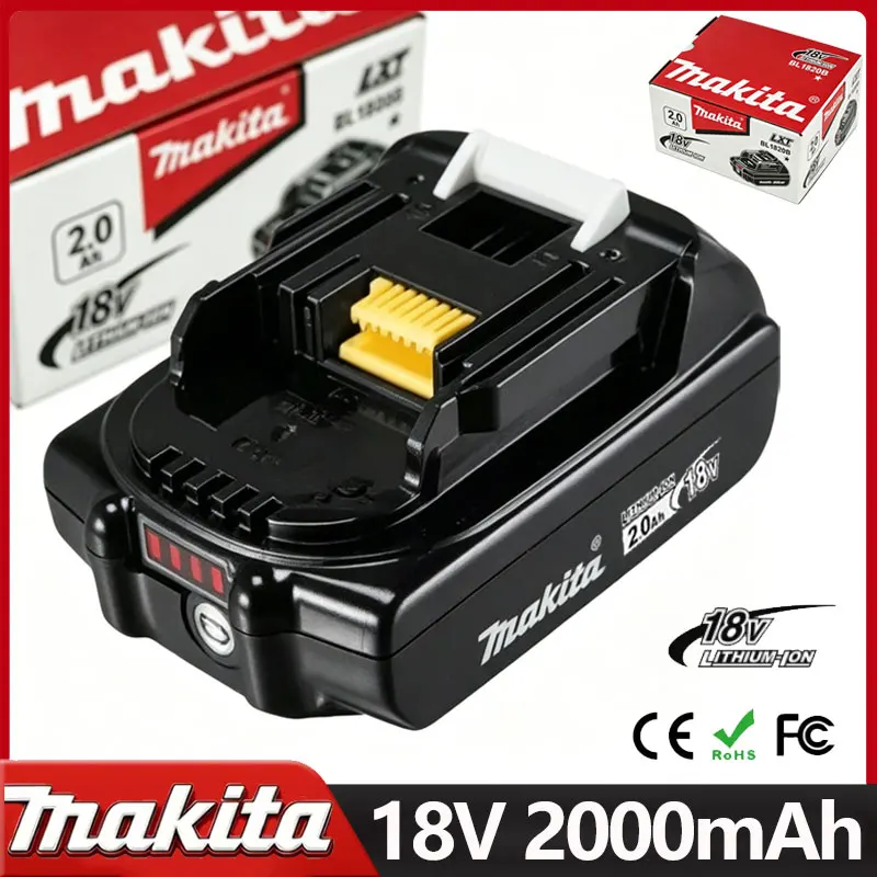 

Оригинальный аккумулятор Makita 18V 2000mAh с зарядным устройством для электроинструментов Makita 18V DDF487 DTW700 GBA404 DUC150Z DHR183Z