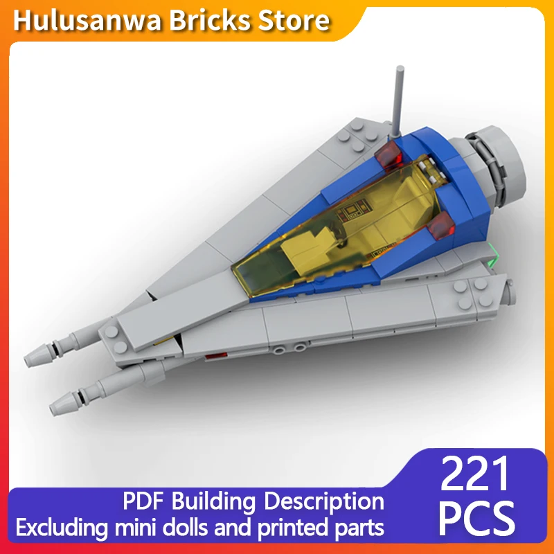 

Одноместная классическая модель космического корабля MOC, строительные кирпичи, военное оборудование, модульная технология, подарок, праздник, сборка, детский игрушечный костюм