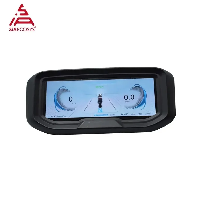 Hot Sale SiAECOSYS New Arrival SCJ6877-E 6.8inch Speedometer for Electric Scooter Motorcycle Adjustable TFT Display Plastic