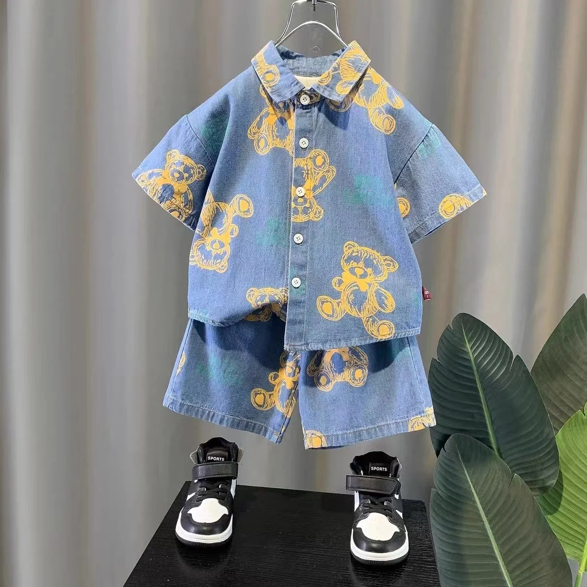 

New Summer Baby Girls Clothes Suit Children Boys Fashion Cartoon Shirt Shorts 2Pcs/Sets Toddler Casual Costume Kids Tracksuits