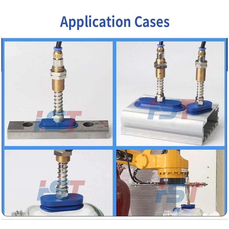 HST SAOF 50x16 60x23 80x40 140x70 Flat Oval Vacuum Suction Cup Anti-slip Long Strip Pad for Industrial Robot Arm Handling Parts