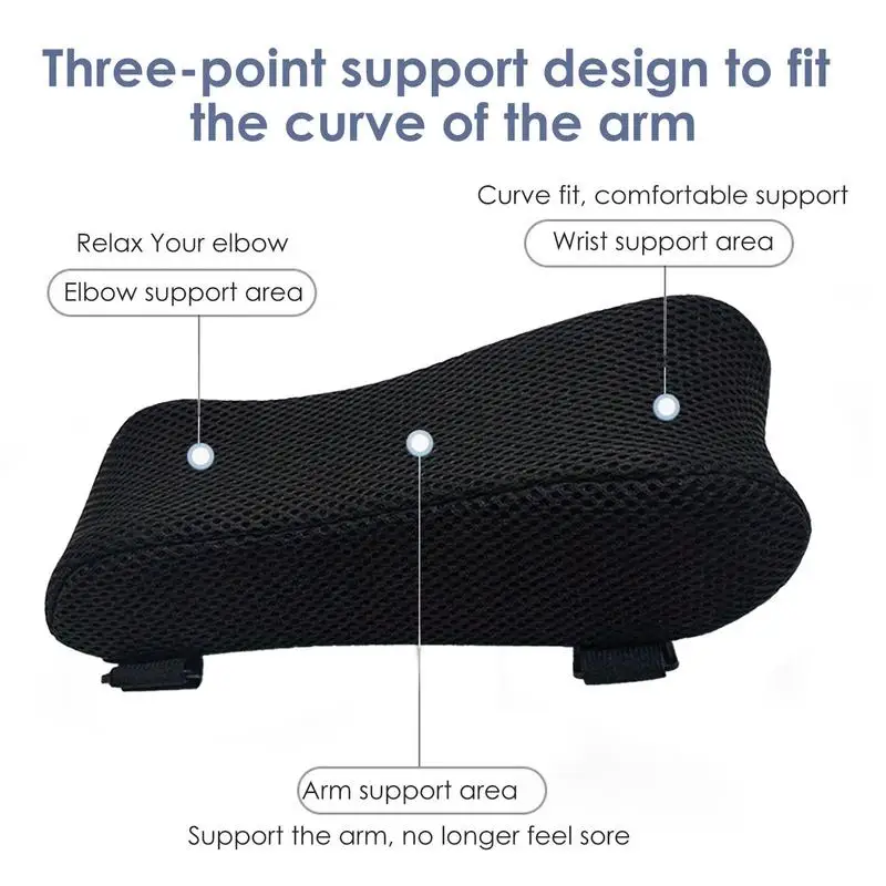 1pcs Ergonomic Armrest Pads Arm Rest Cover Elbow Armrest Pads Comfortable Support Chair Elbow Pads With Adjustable Straps