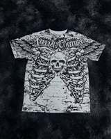 Men's Motorcycle T-Shirt Y2K Affliction Style Gothic Retro Streetwear Tee Biker Rock Punk Fashion Soft Breathable Short Sleeve