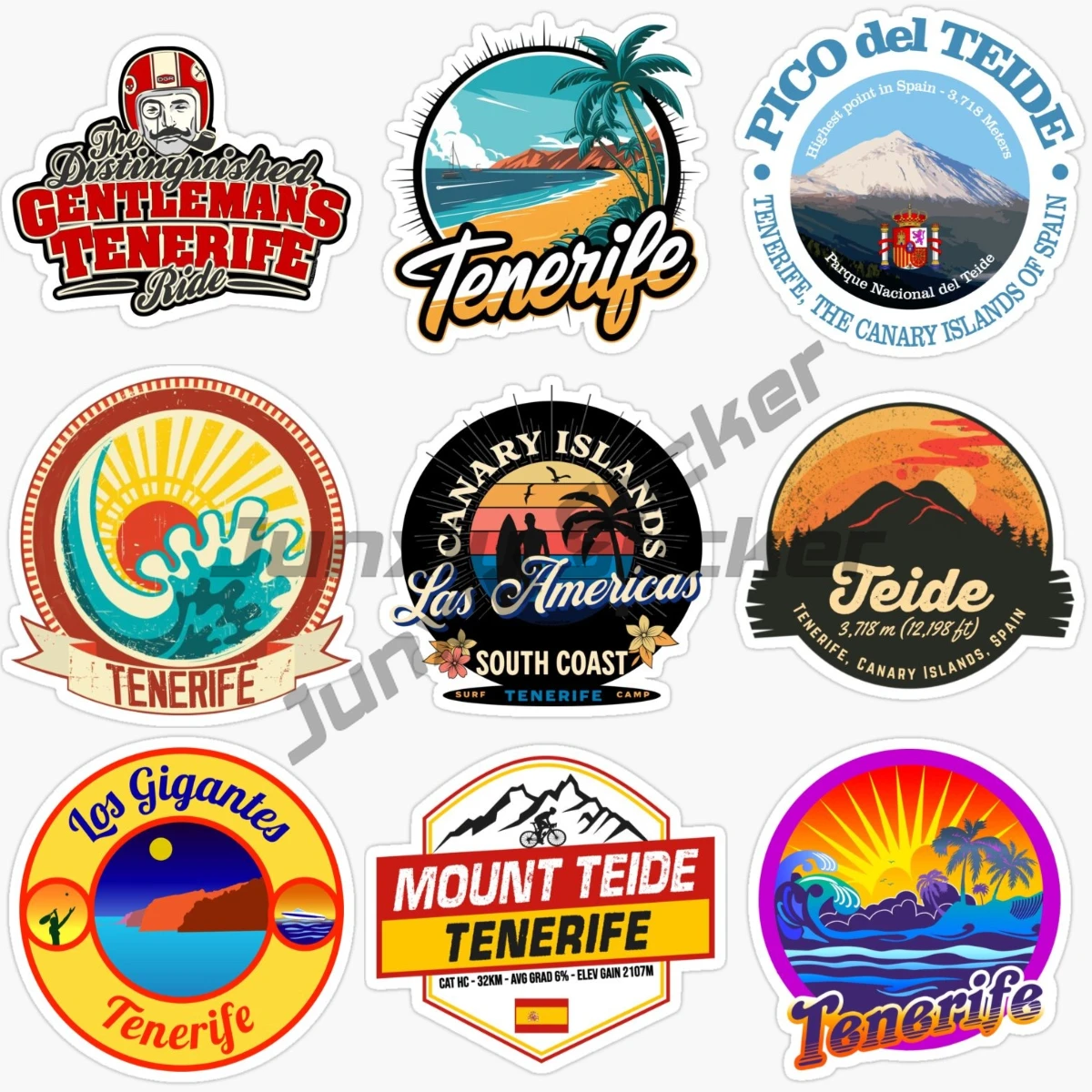 

Spain TENERIFE Scenery Creative Personalized Sticker for Decorate Window Car Motorcycle Wall Room Camper Van Off-road Decals