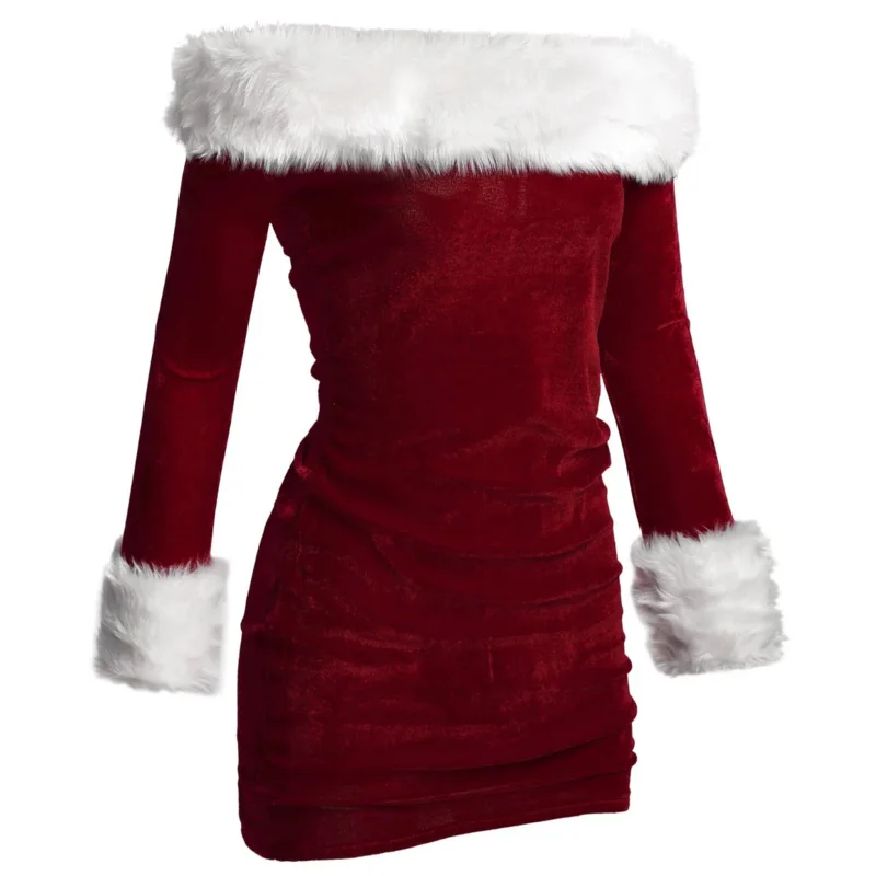 M L XL 2XL high quality women Christmas dress sexy red Christmas costumes Santa Claus for adults kimono uniform Xmas costume wa5