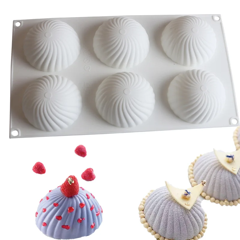 

6 Hole Silicone Cake Pop Mold Ball Shaped Die Lollipop Chocolate Baking Ice Tray Stick Tool