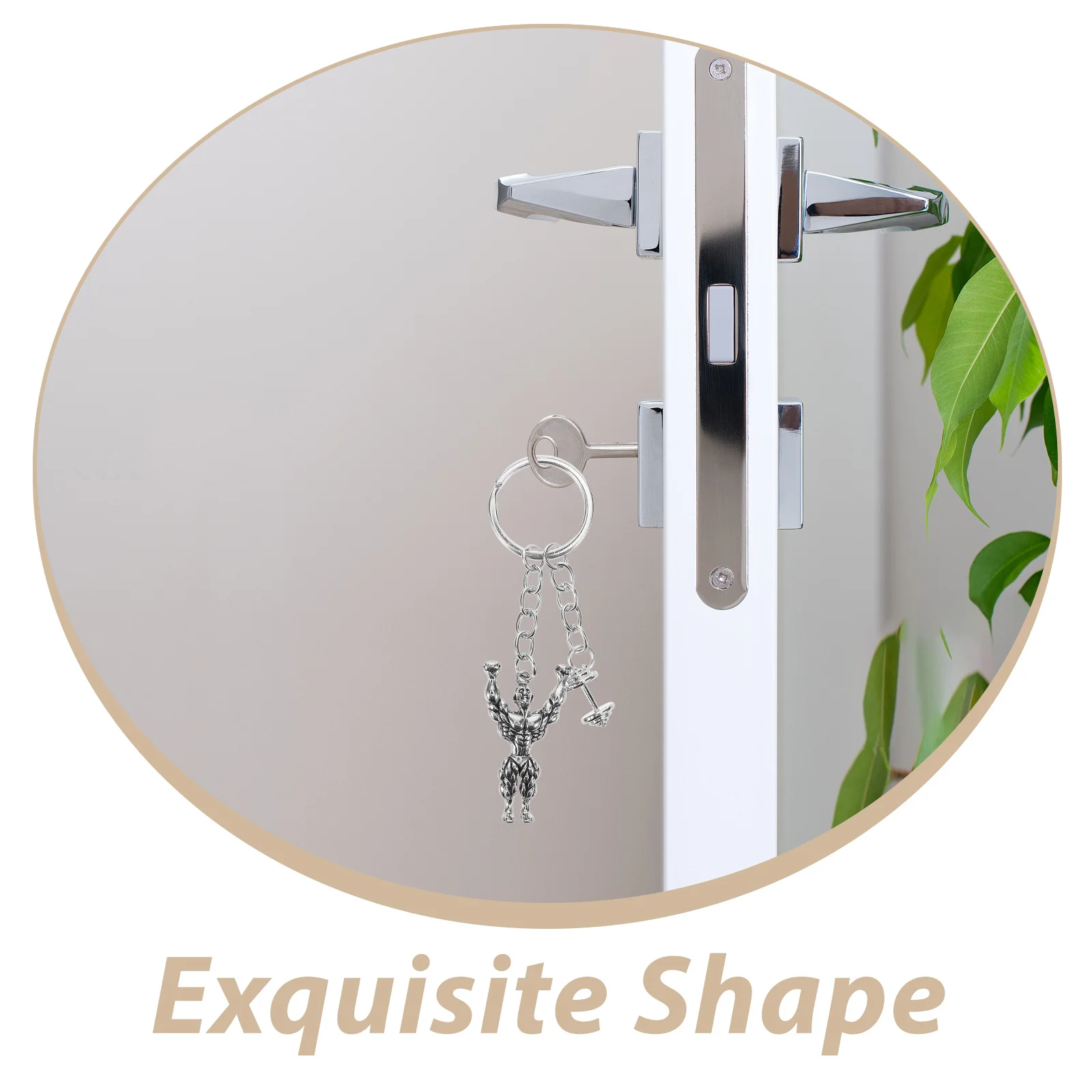 

Спортивный брелок с гантелями, подвеска из сплава, прочный декоративный брелок для фитнеса, мышц, спортсмена, аксессуары для рюкзака, подарки