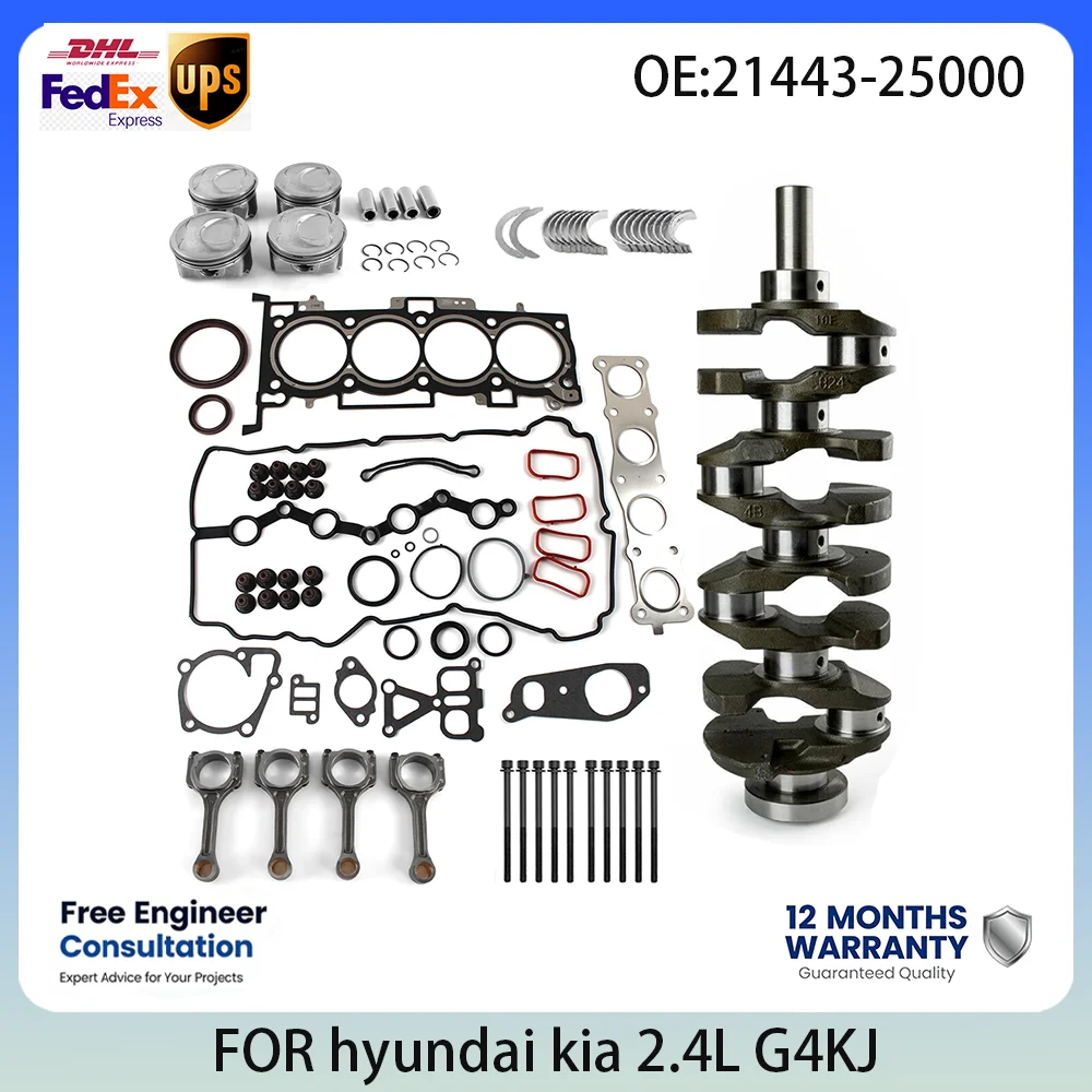 2.4L G4KJ Engine Rebuild Kit For Hyundai Sonata YF Sonata LF Grandeur HG Tucson TL Kia Optima Cadenza KX7 Theta 2 Engine Parts