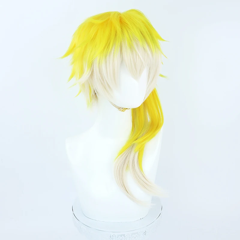 Virtual YouTube Vtuber Sonny Brisko Cosplay Wig Halloween Carnival Party Props Synthetic Hair Heat Resistant Fiber + Wig Cap