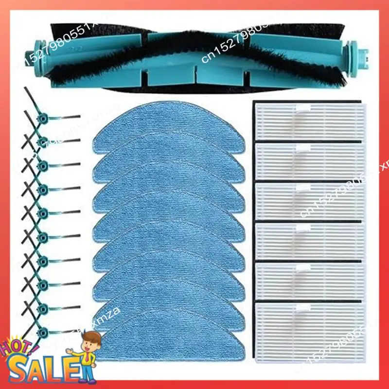 

ABCL For Medion X41 SW Robot Vacuum Cleaner Replacement Parts Main Side Brush Hepa Filter Mop Cloth