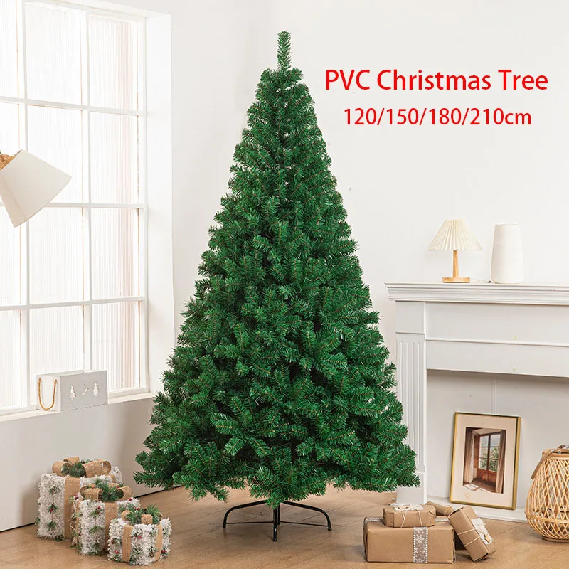 Artificial PVC Christmas Tree 120-210cm Encrypted Christmas Tree Decoration Mall Hotel Family Atmosphere 2025 Arbol De Navidad