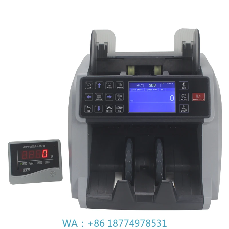

Value Counter Money Detector Intelligent Bill Counter With Image Sensor Money Counter XD-6000 2 CIS Multi Currency