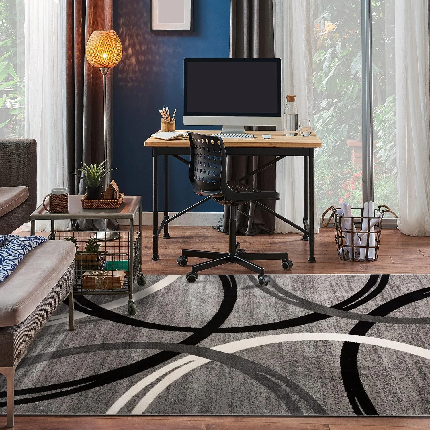 

Area Rugs Rug for Living Room, Washable Rug Rug for Bedroom Dining Room Kitchen Indoor, Non-Slip Water Repellent Stain