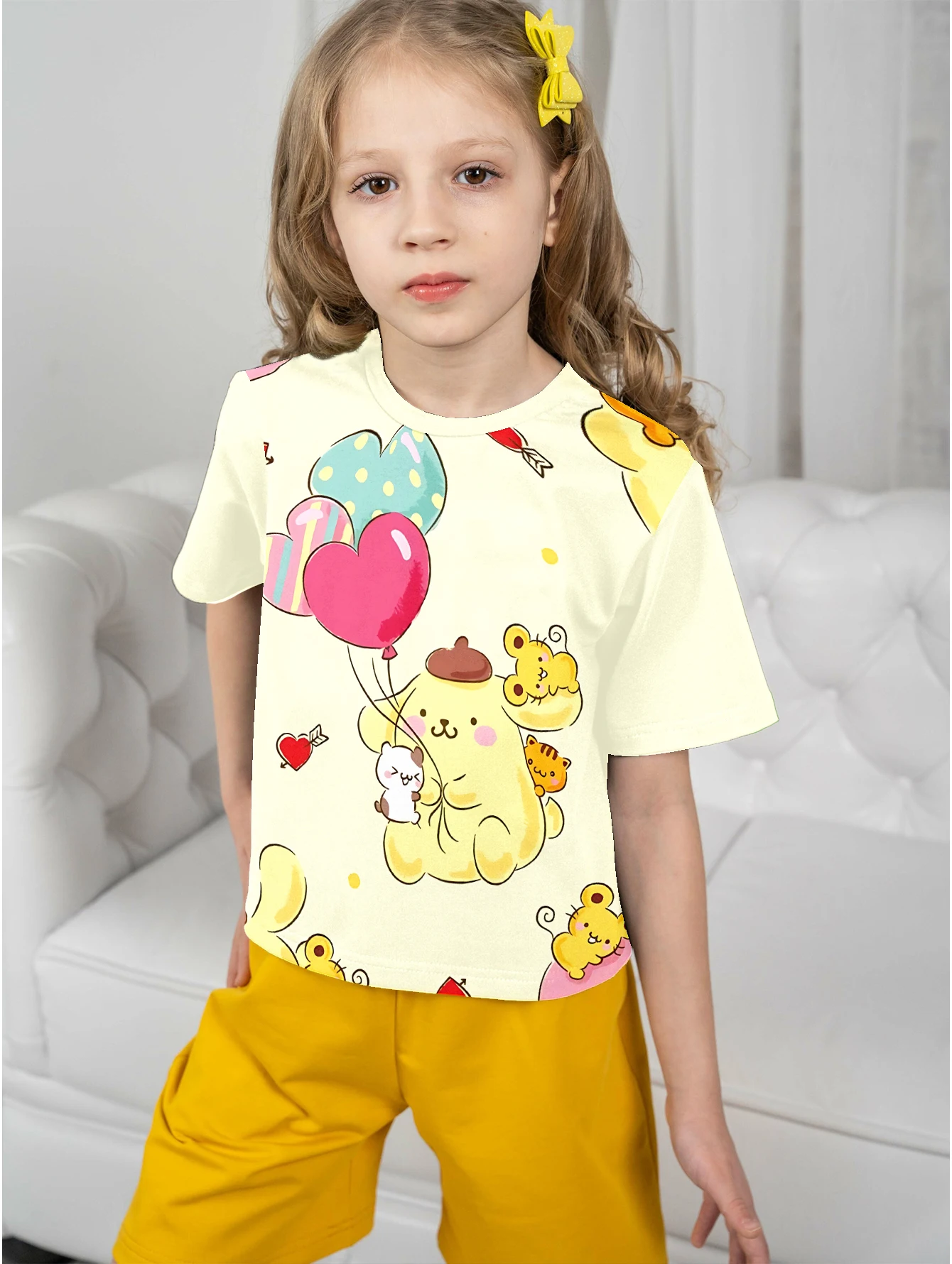 Pompompurin 3D Print Baby Clothing 5 to 14 Years Male Outdoor Clothes for Children Boy Girl Child T-Shirt Top Shirts