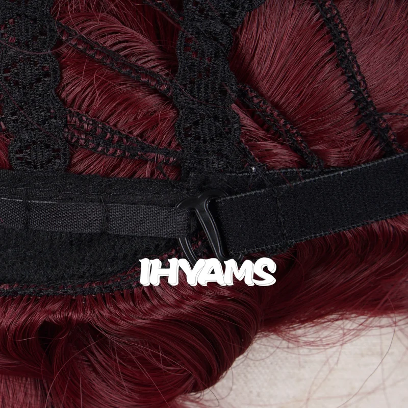 Princess Megara Cosplay Wig Hercules Meg Long Red Synthetic Hair for Adult + Wig Cap