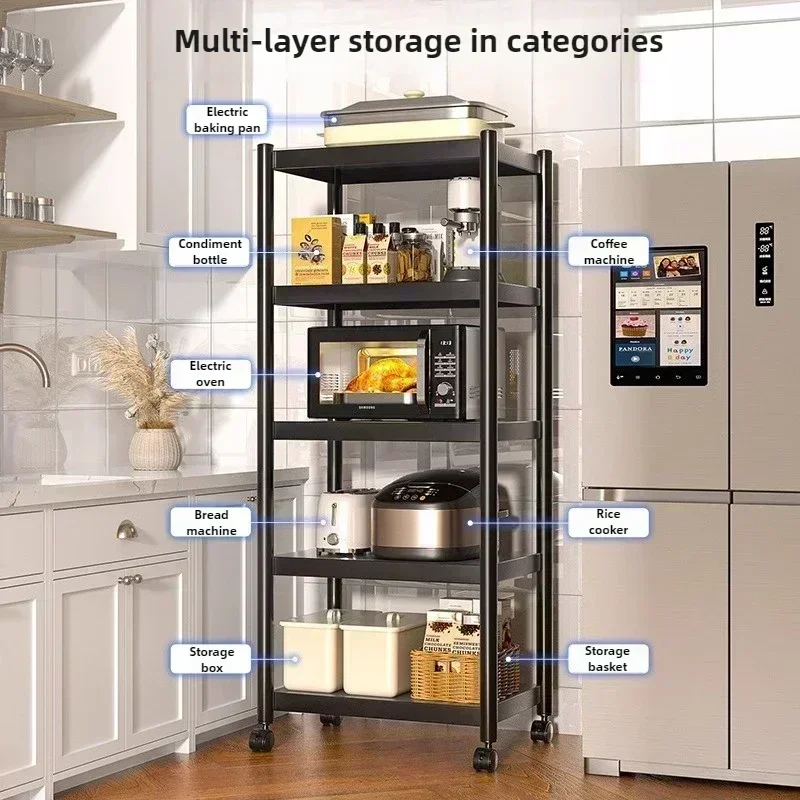 

Новая модель: Кухонный стеллаж от пола до потолка, многоярусная полка для микроволновой печи, органайзер для кухонных принадлежностей