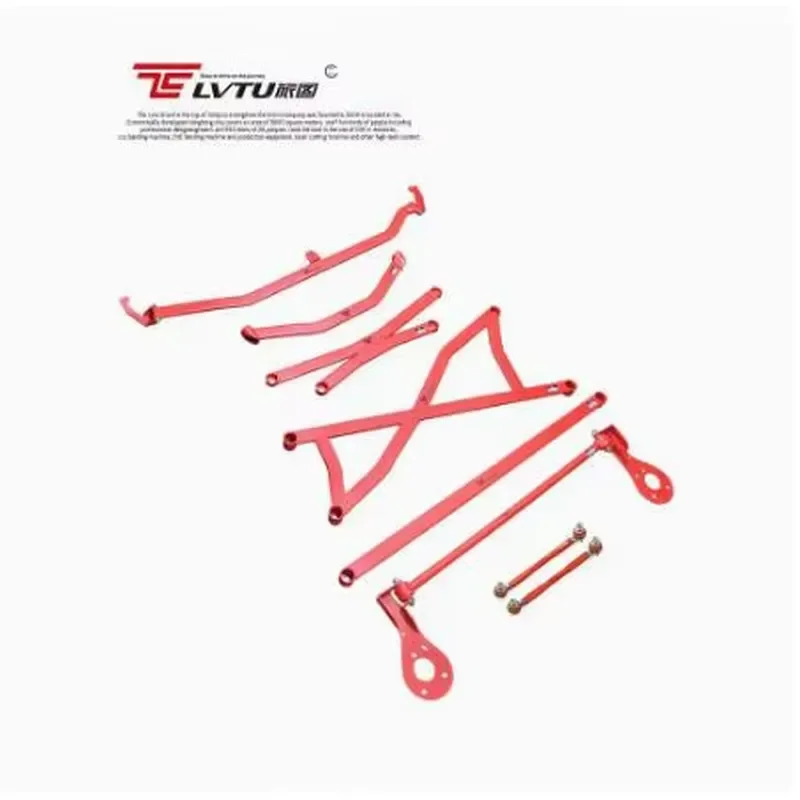 for LVTU New Anti-Tilt Figure Turning Bar for Honda Jazz Fit Top Bar GE6 Balance Bar GE8 Chassis Reinforcement Modification