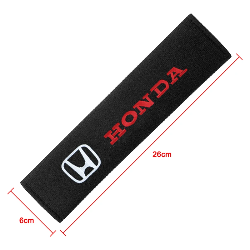 Car Seat Belt Cotton Safety Belt Shoulder Protector Cover For Honda Mugen Power TypeR Jazz City Civic Inspire Accord FIT HRV CRV