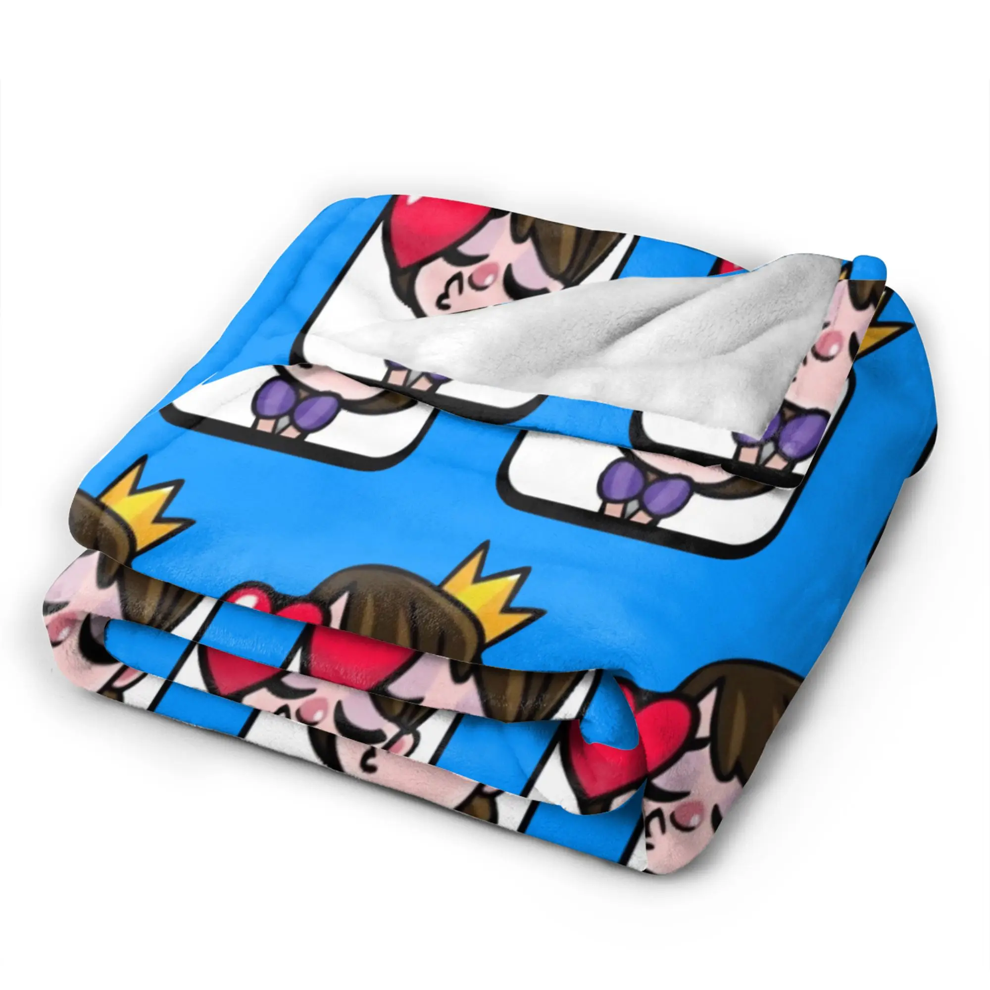 الأميرة قبلة ايموت الفانيلا البطانيات الصدامات Royaleds لعبة الجدة رمي بطانية للمنزل 150*125 سنتيمتر أفخم رقيقة لحاف #3