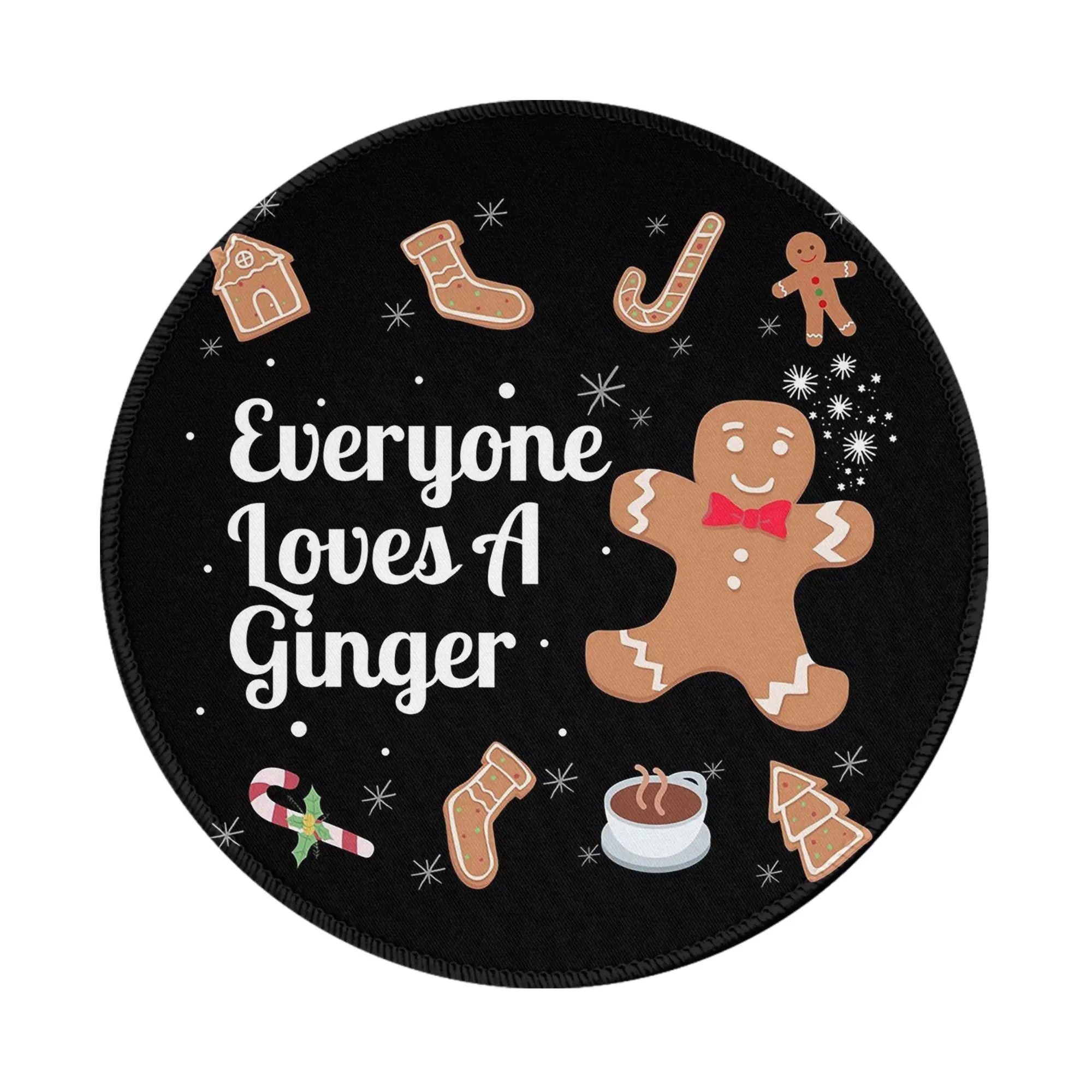 Christmas Gingerbread Cookie Man Mouse Pad Computer Keyboard Mouse Mat Gaming PC Laptop Desk Mat Office Accessories Table Mats