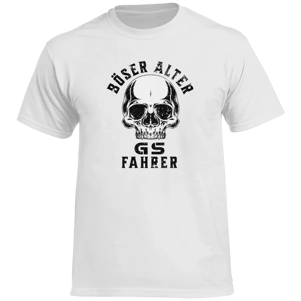 2026 Böser Alter GS Fahrer  Vintage Motorcycle Racing Graphic Tee 100% Cotton Round Neck Casual Regular Fit Unisex Summer Top