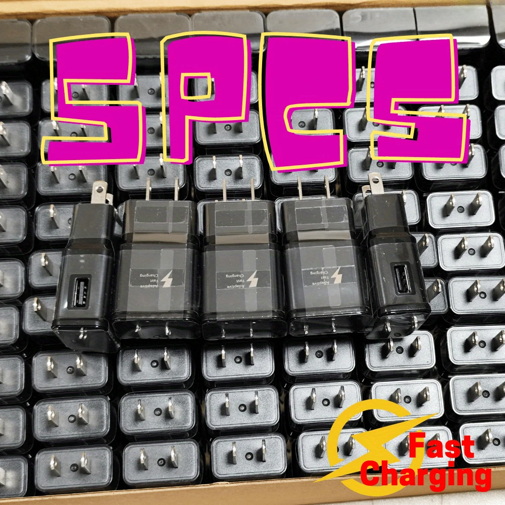 

Оптовая продажа: 5 шт. быстрых зарядных устройств (блоки, кубики, USB-адаптеры) для Samsung, Android, Google