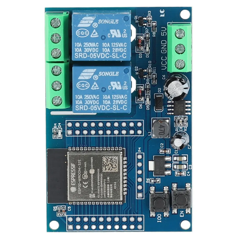 ESP32 1/2/8 Channel WIFI Bluetooth-compatible BLE Relay Module Power Supply DC 5-30/60V ESP32-WROOM Development Board