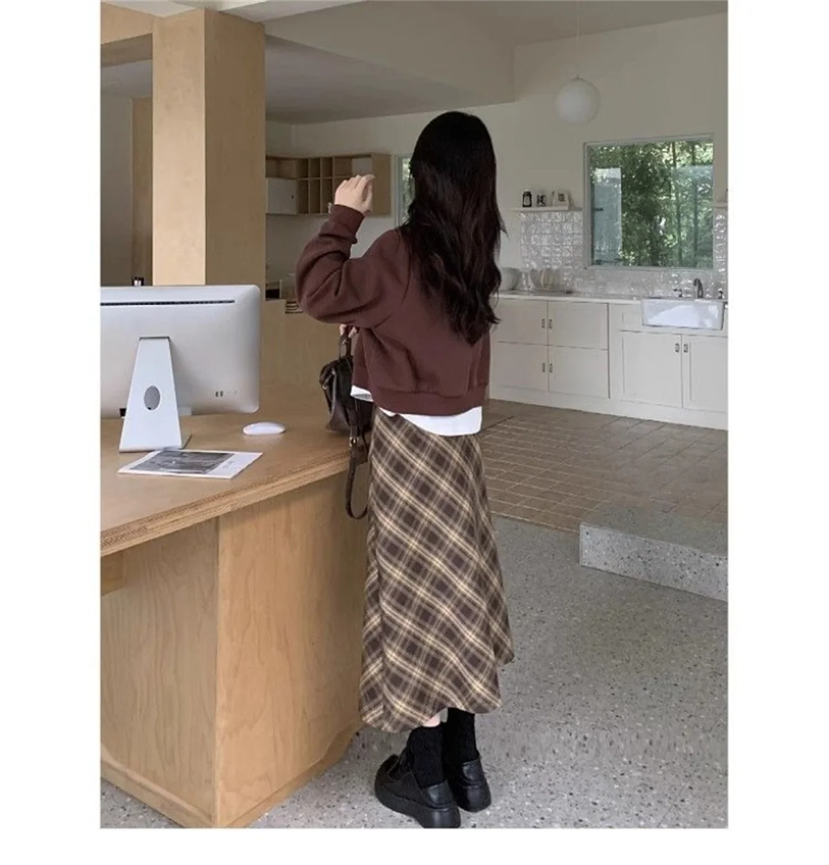 Spring New Style Girl's skirt set fake two pieces like a breath of fresh air Thin Skirt Two-piece set literature and art trend