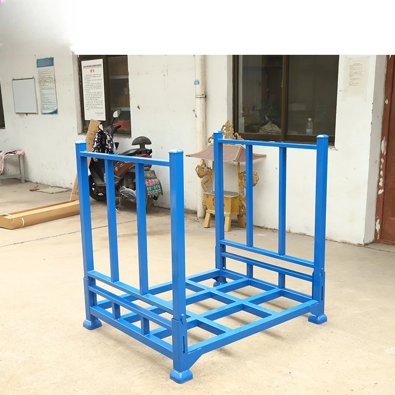 Industrial pallet rack Multi-stage foldable bolt structure Anti-corrosion metal rack