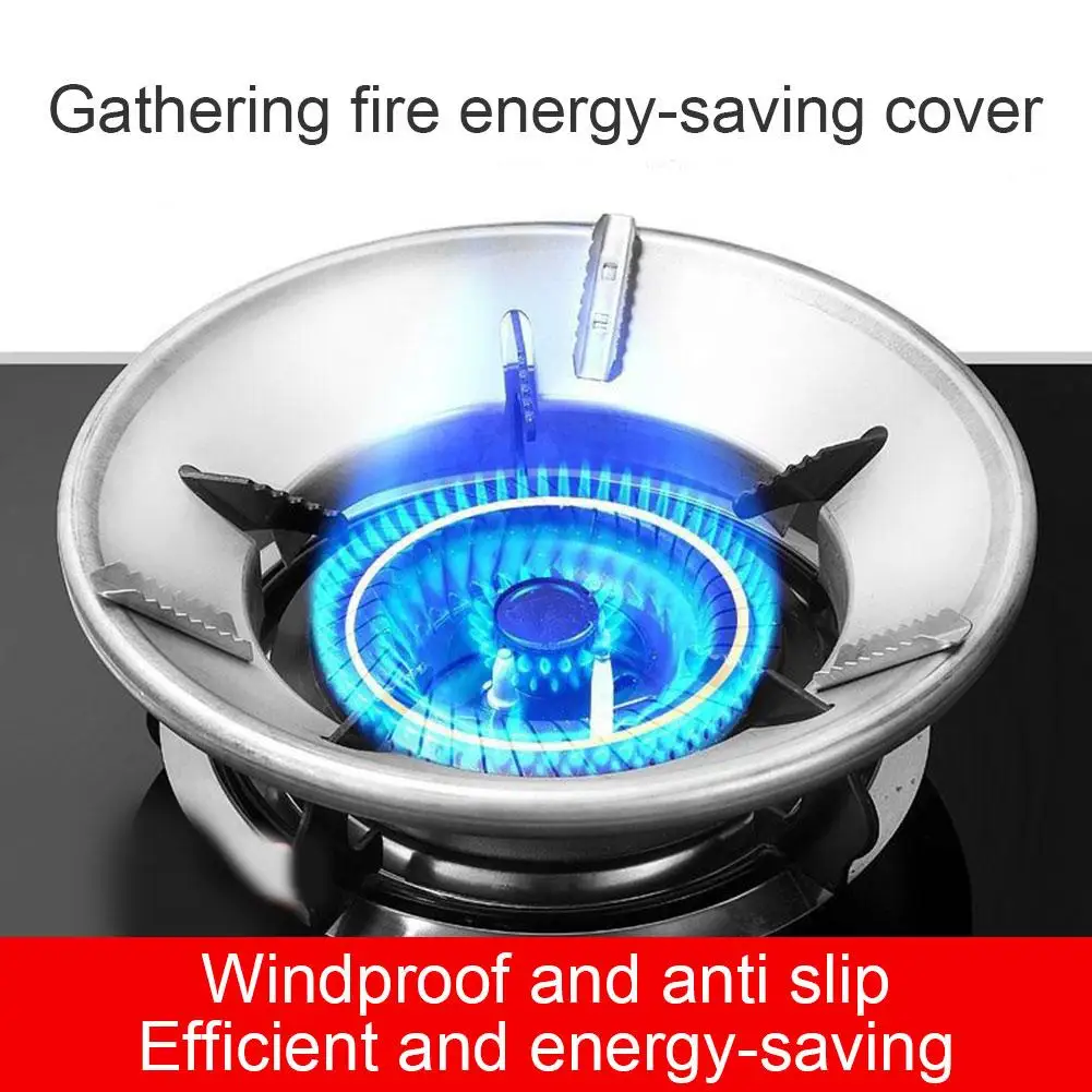

Universal Fire Gas Stove Cover Energy Saving Windproof Round Bottom Rack Support Stand For Kitchen Pot Cooktop P0M1