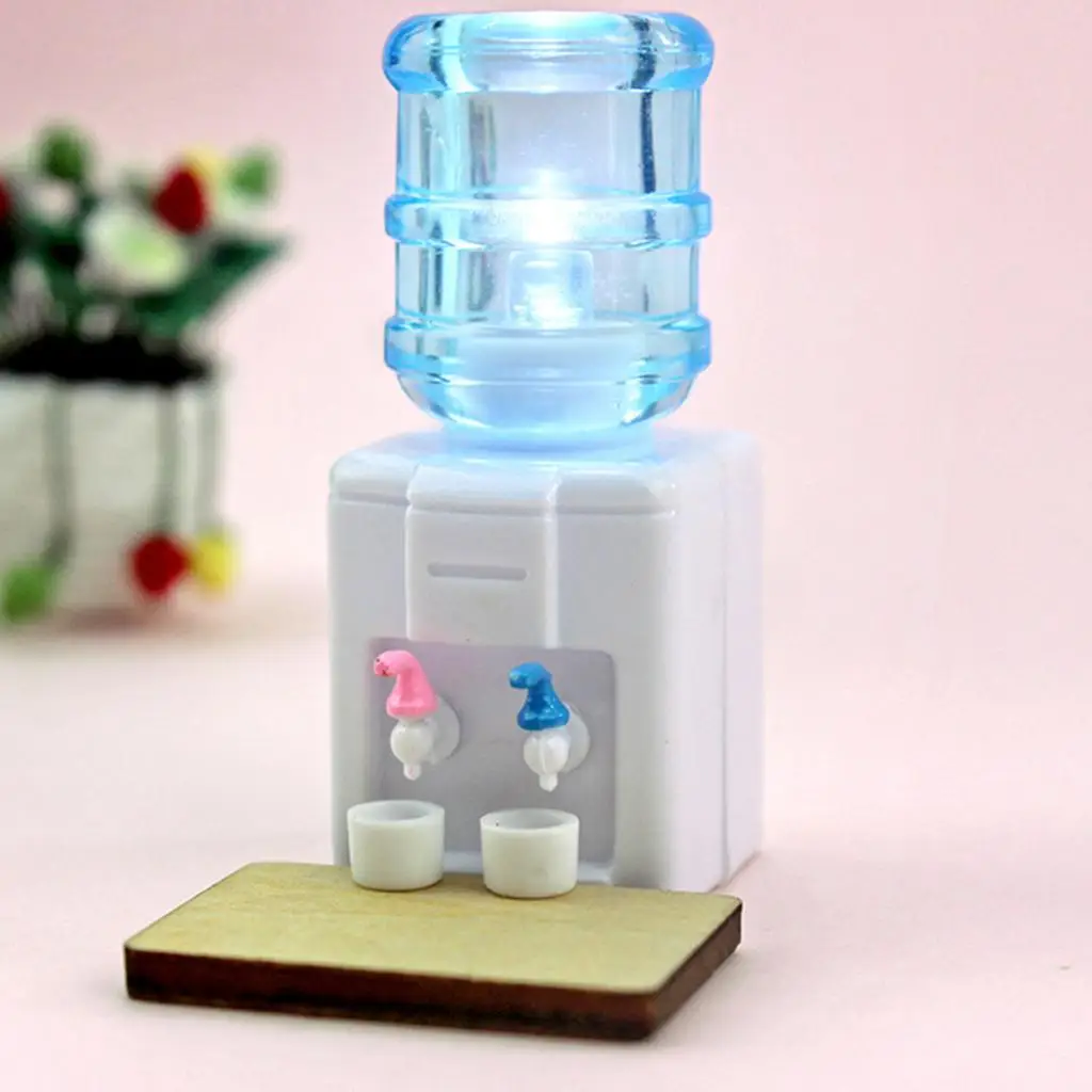 Distributeur d'eau pour maison de poupée, échelle 1/12, jouets pour enfants, accessoires de détective: 12 poupées,