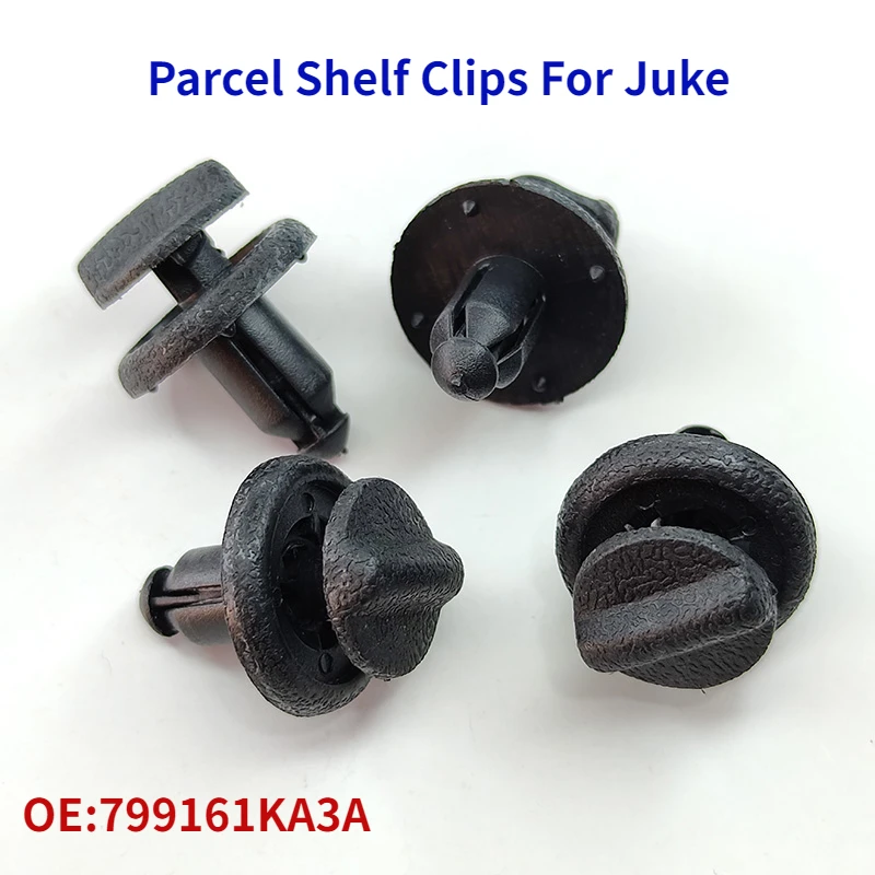 2/10/20X For Nissan Juke F15 Early Type 799161KA3A Black Plastic Rear Boot Trunk Cargo Parcel Shelf Clip Bracket Retaining Clips