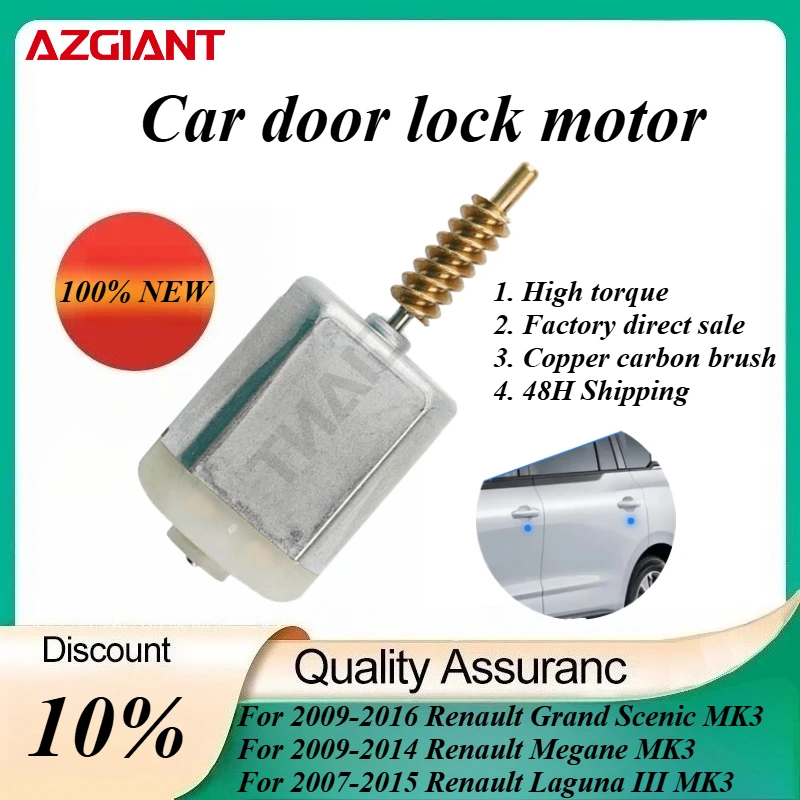 

AZGIANT Car door lock actuator motor for 2009-2016 Renault Grand Scenic MK3/2014-2022 Nissan Pulsar C13 MK3 New high quality OEM