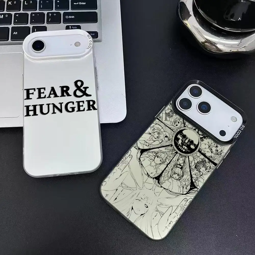 الخوف الجوع T-TerminaS جراب هاتف آيفون 17 16 15 14 13 12 11 برو ماكس الهواء ماتي ليزر أورورا للصدمات فوندا #2