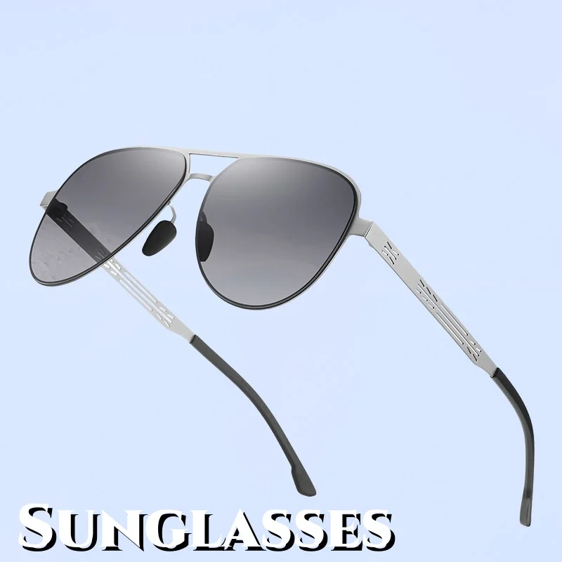 

2025 UV Protection Sun Protection Cycling Driving Fishing Sunglasses Toad Mirrors New Trendy Men's Square Metal Frame Glasses