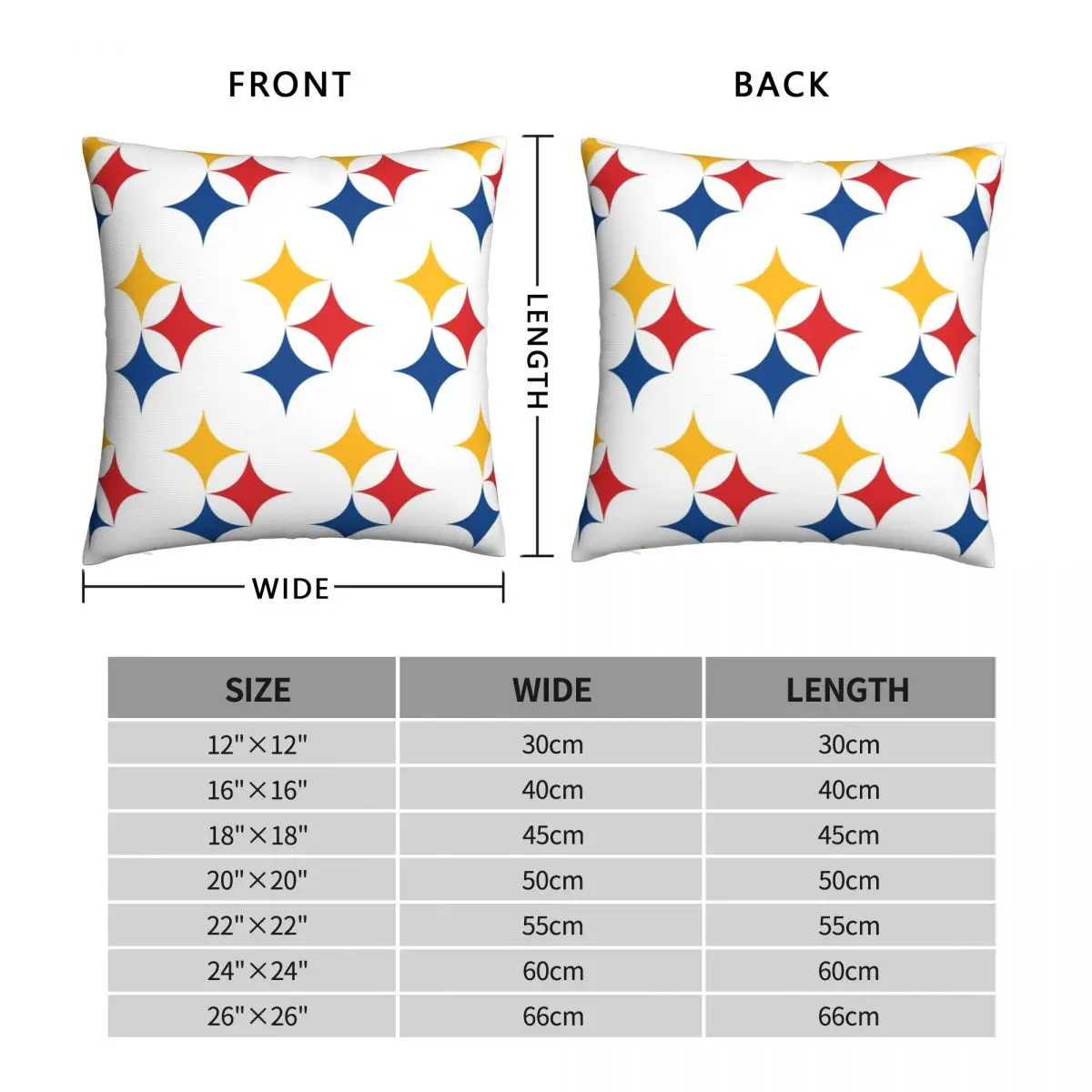 Pittsburgh Pattern Pillowcase Polyester Linen Velvet Creative Zip Decor Sofa Cushion Cover