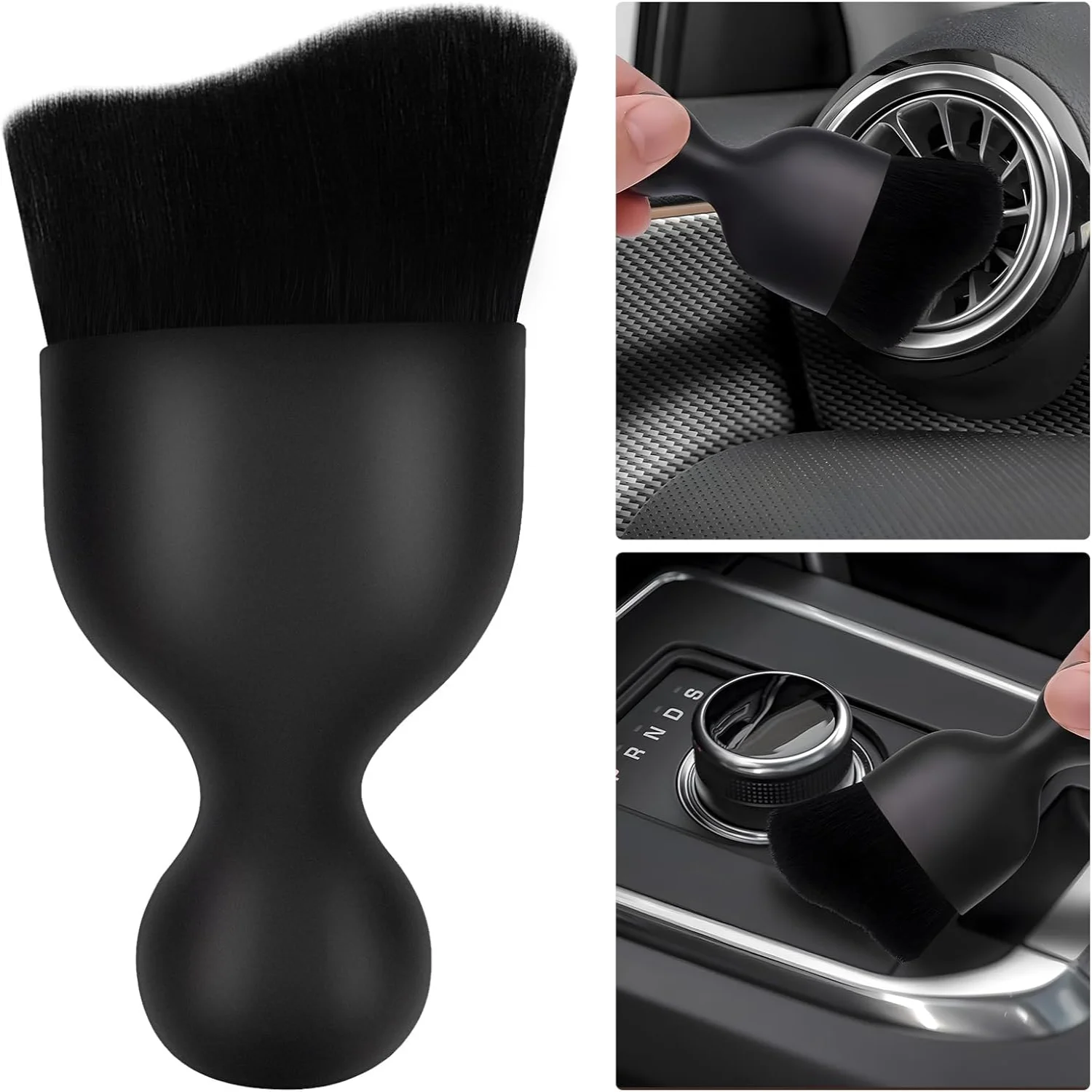 

2Pack Car Cleaning Brush Interior, Interior Dusting Brush Car Interior Dust Sweeping Soft Brush for Air Conditioner Vents, Car