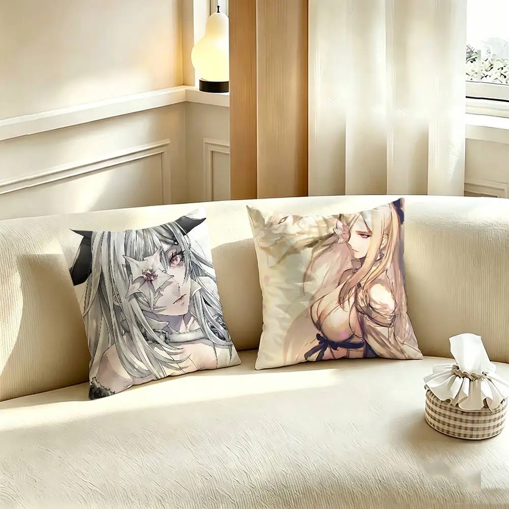 Game D-Drakengard 3 Zero Polyester Printed Pillow Cover Square 30 35 40 45 50 55 cm Soft for Sofa Bed Car Home Decor