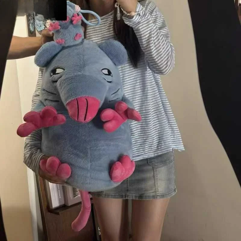 

Large Size Plu Mouse Doll Pillow Animal Toy Cute Evil Pizza Tower Design Birthday Gift for Girls Stuffed Animal Toy