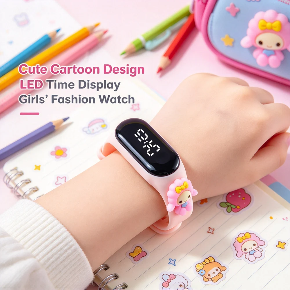 New 3D Cartoon Panda Children Watches for Kids Sports Bracelet Waterproof Men Boys LED Watch Student Clock Relógio Infantil