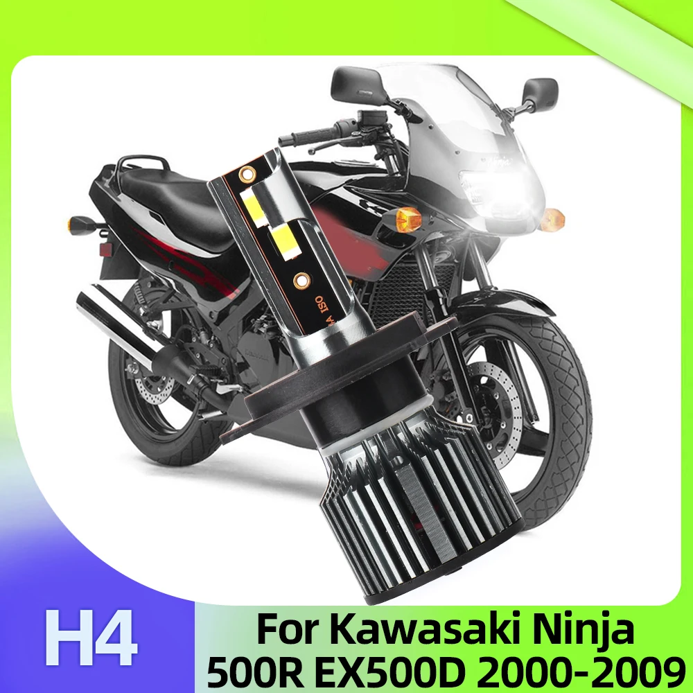 

LSlight Motorcycle Led 12V CSP Headlight H4 1PC For Kawasaki Ninja 500R EX500D 2000 2001 2002 2003 2004 2005 2006 2007 2008 2009