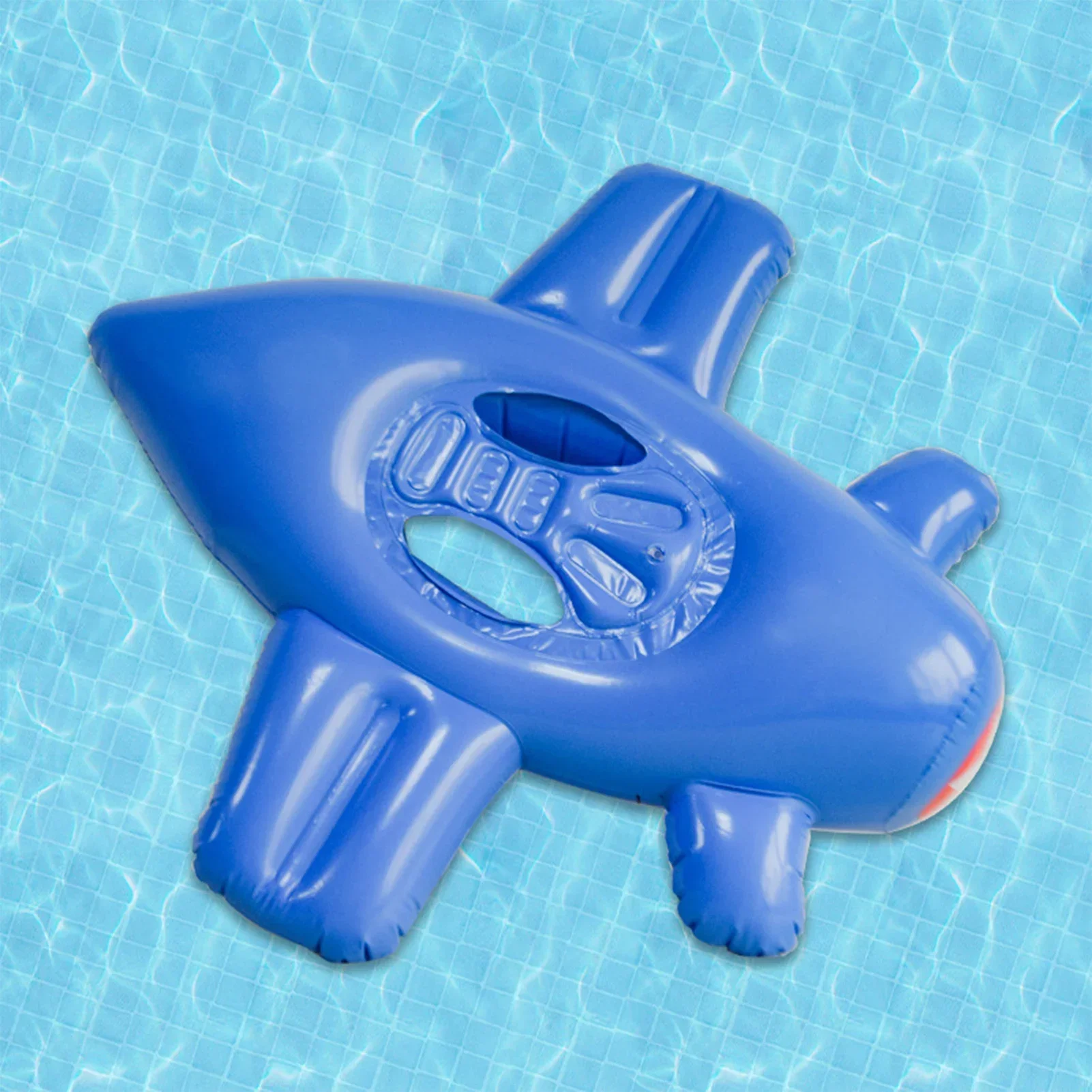 Crianças brinquedo de água grande círculo de natação pvc avião forma à prova de vazamento inflável assento flutuante verão piscina praia anel de natação para criança