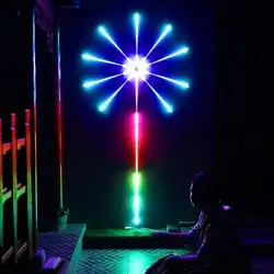 Fireworks LED Strip Light RGB Sound Control Symphony Firework Light Wedding Christmas Music Control Full Kit Dream Meteor Lamp