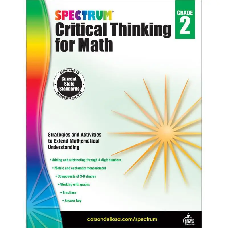 Critical Thinking For Math Grade 2 Carson Dellosa Education Carson Dellosa Education 9781483835495 Book