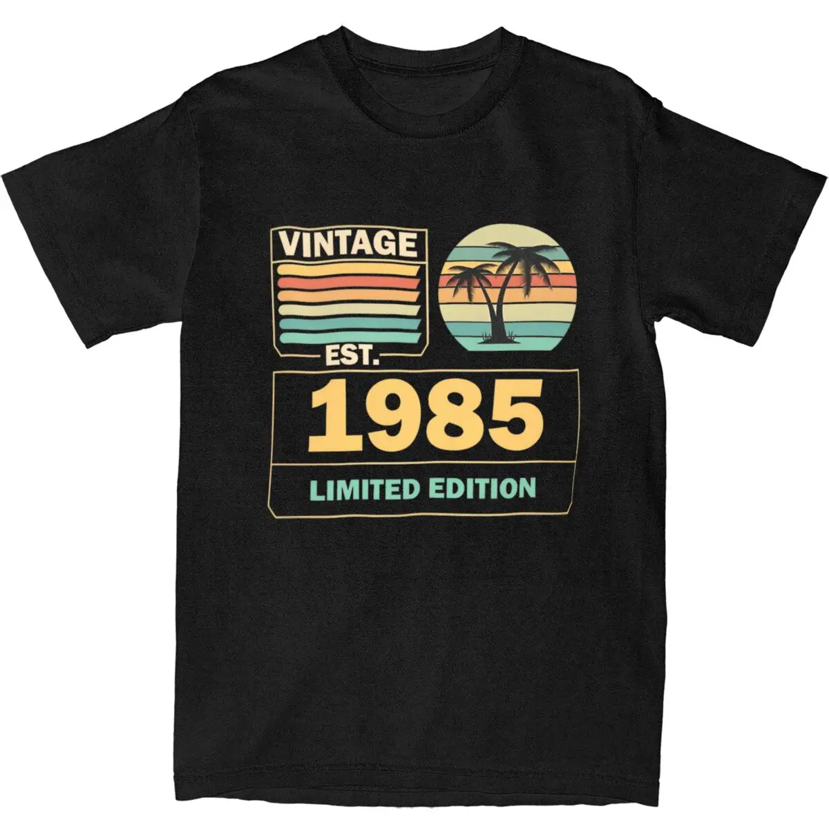 Vintage Matured To Perfection Est 1985 T Shirt Hippie T Shirts Short Sleeve Vintage Tshirt Summer Pure Cotton Crewneck Tee