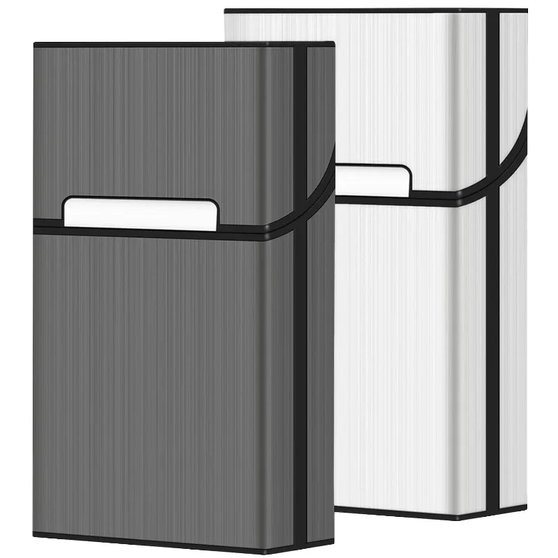 Tobacco Storage Box Aluminum King Size Portable Cigarette Case With Lid Waterproof Cigar Holder Cigarette Box Outdoor Carry Gift