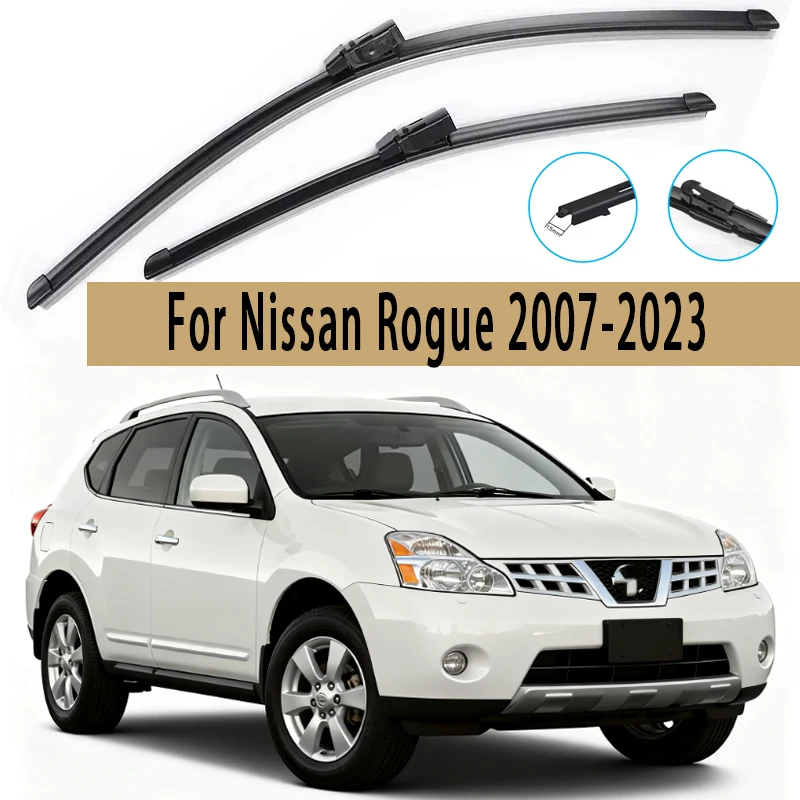 

2pcs Front Windshield Wiper Blades Windscreen Wipers For Nissan Rogue 2007-2023 2011 2012 2013 2014 2015 2016 2017 2018 2019