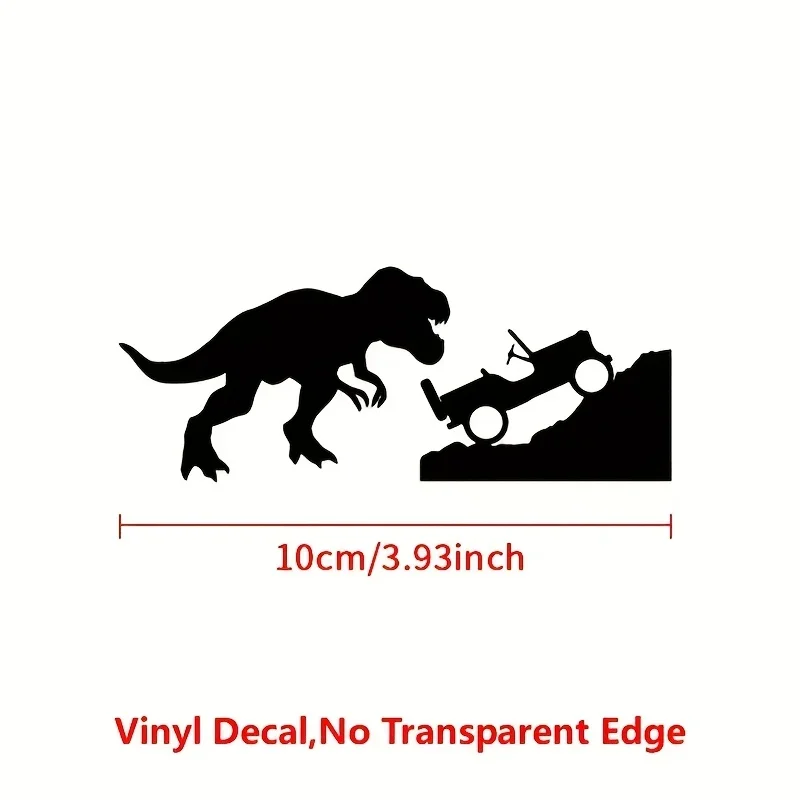 1 шт. уникальная наклейка для автомобиля с динозавром и внедорожником — водонепроницаемая съемная наклейка — добавьте приключенческое поле для ваших гаджетов и транспортных средств